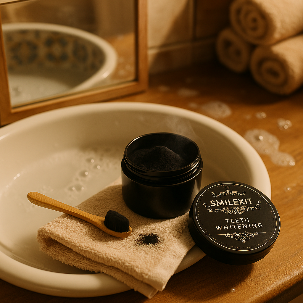 Poudre Blanchissante au Charbon Naturel – 100% Safe